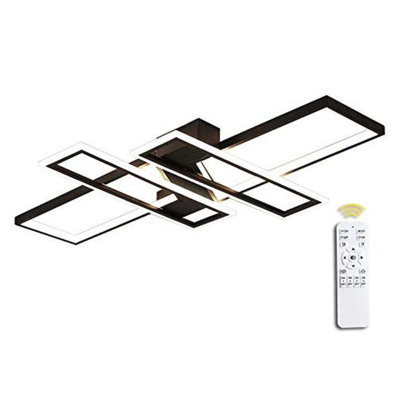 LED Lampada da soffitto Moderna Stile Con Telecomando 3000-6000K Dimmerabile lampadario soggiorno Camera da letto lampadari moderni led Metallo Acrilico Design Paralume Cucina Bagno Decor Plafoniera