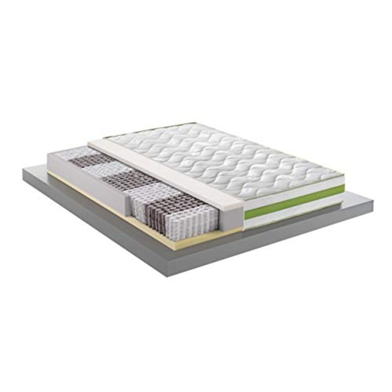 MENTOR – Materasso Molle & Memory Med H3 Matrimoniale 160×190 Greentech Med 3D Plus DISP. Medico DETRAIBILE Memory BIOS, H22 con Fascia 3D Air Space a 9 Zone