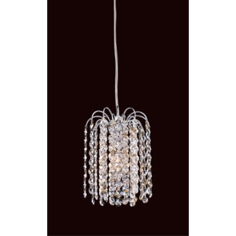 One Light Mini Pendant from the Milieu Mini Pendant Collection in Chrome Finish by Allegri