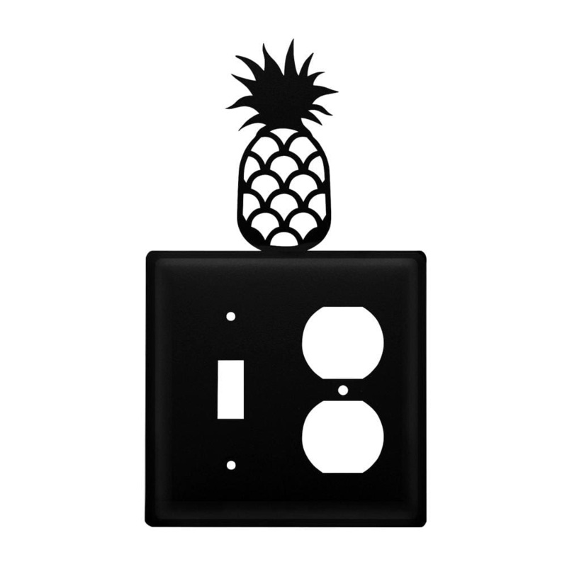 Village Wrought Iron ESO-44 Double Pineapple Switch & Outlet Cover