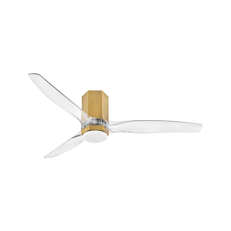 52″ Ceiling Fan from the Facet Collection in Heritage Brass Finish by Hinkley
