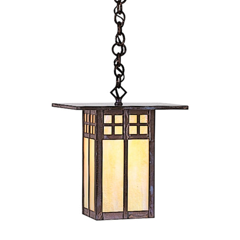 Arroyo GH-9GW-MB Glasgow One Light Pendant Mission Brown