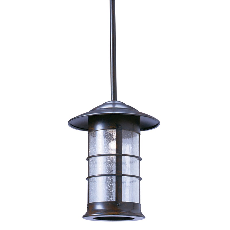 Arroyo NSH-9LCS-BZ Newport One Light Pendant Bronze