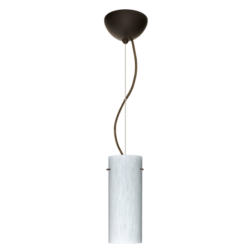 Besa 1KX-412319-LED-BR Stilo One Light Pendant Bronze