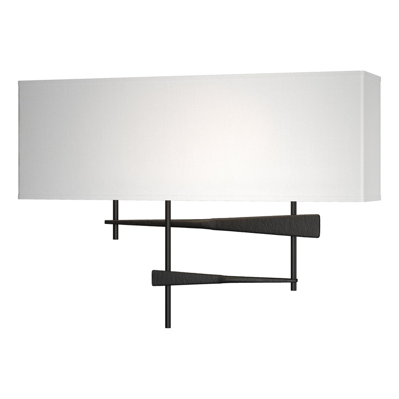 Cavaletti Sconce Black Natural Anna Shade (SF)