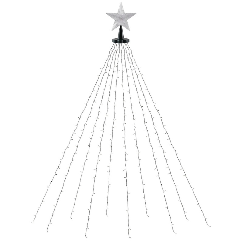Jingle Jollys 2.5M Christmas Lights Waterfall String Light 300 LED Star Topper