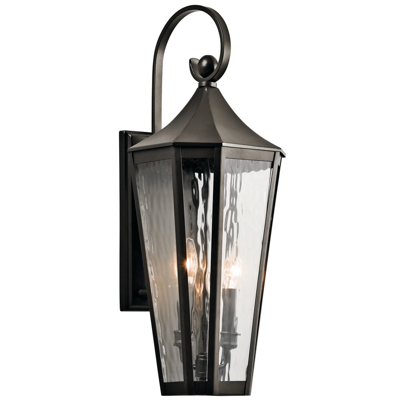 Kichler 49513OZ Two Light Outdoor Wall Mount, Olde Bronze
