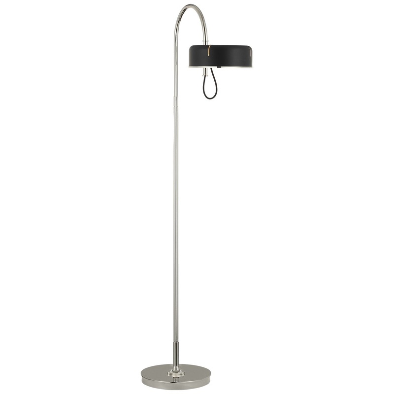 LED Floor Lamp from the Oso Collection in Polished Nickel Finish by Visual Comfort Signature