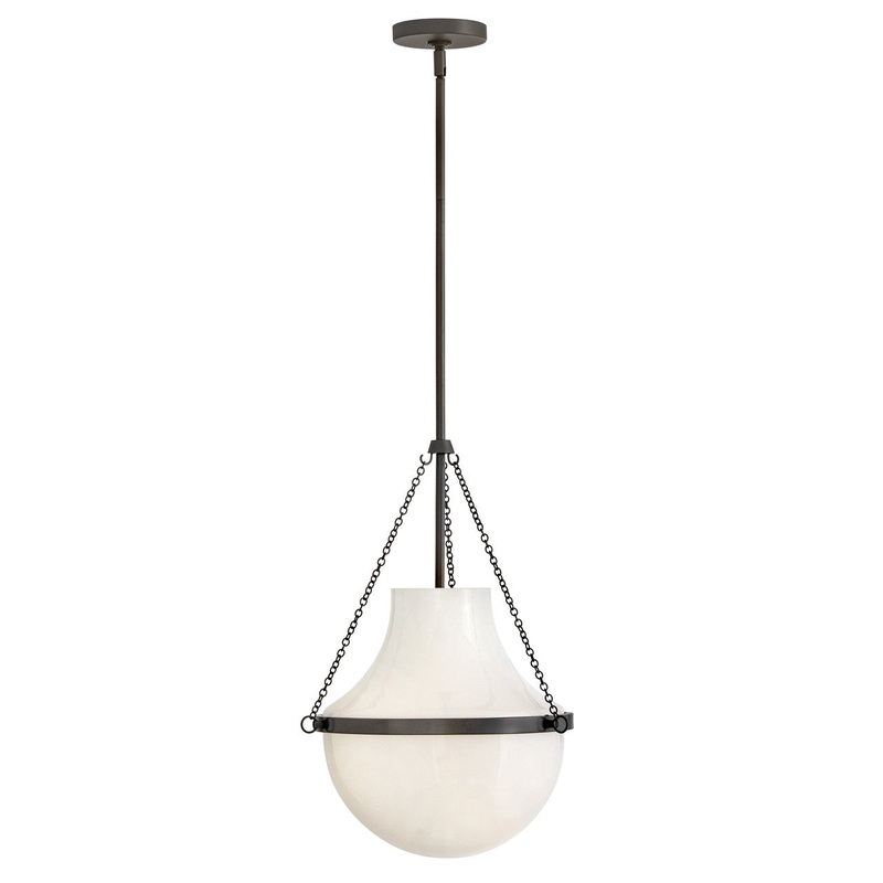LED Pendant from the Collins Collection in Black Oxide Finish by Hinkley