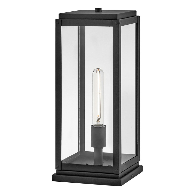 LED Pier Mount from the Max Collection in Black Finish by Hinkley