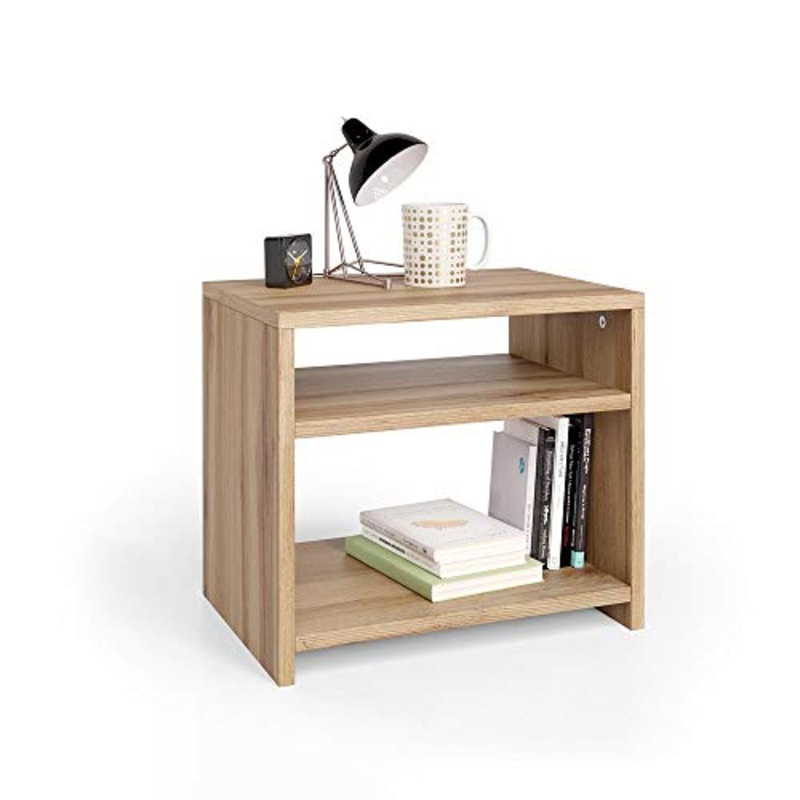 Mobili Fiver, Comodino Martino, Rovere Rustico, 45 x 33 x 40 cm, Nobilitato, Made in Italy, disponibile in vari colori