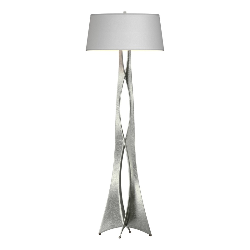 Moreau Floor Lamp Sterling Natural Anna Shade (SF)