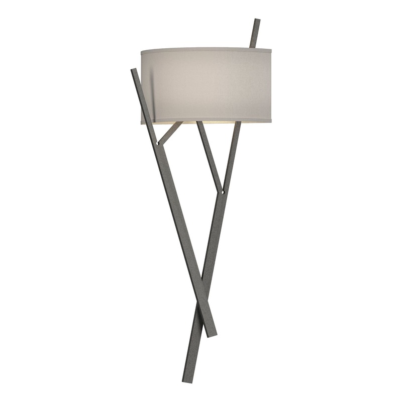 Arbo Sconce Natural Iron Flax Shade (SE)