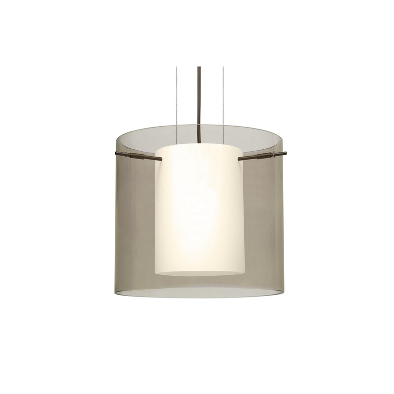 Besa 1KG-S18407-LED-BR Pahu One Light Pendant Bronze