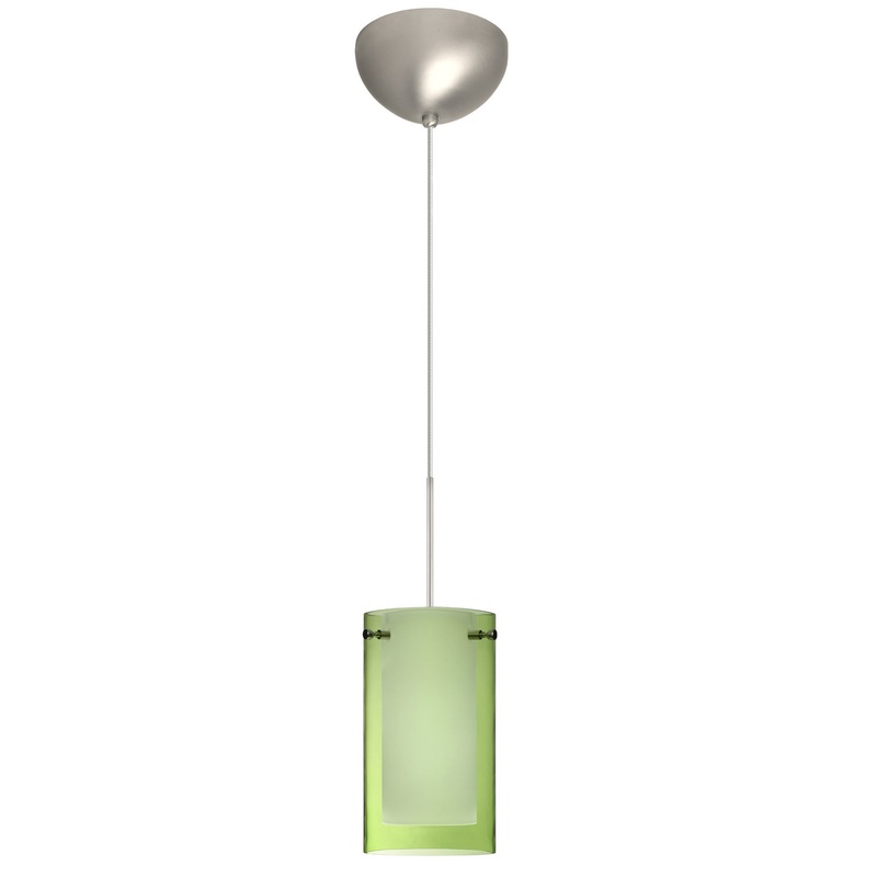 Besa 1XC-L44007-LED-SN Pahu One Light Pendant Satin Nickel