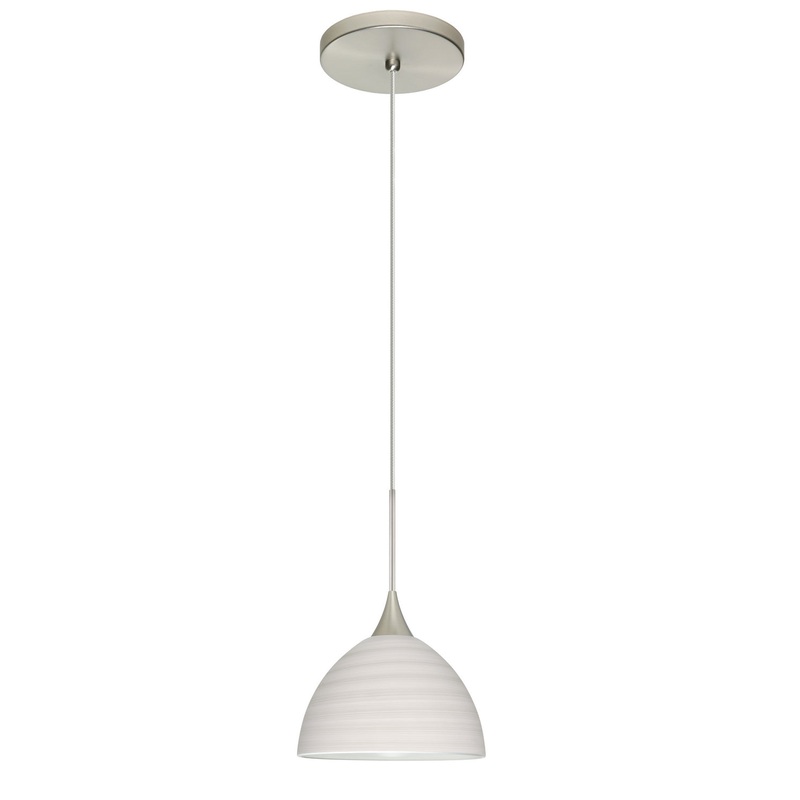Besa 1XT-4679KR-SN Brella One Light Pendant Satin Nickel