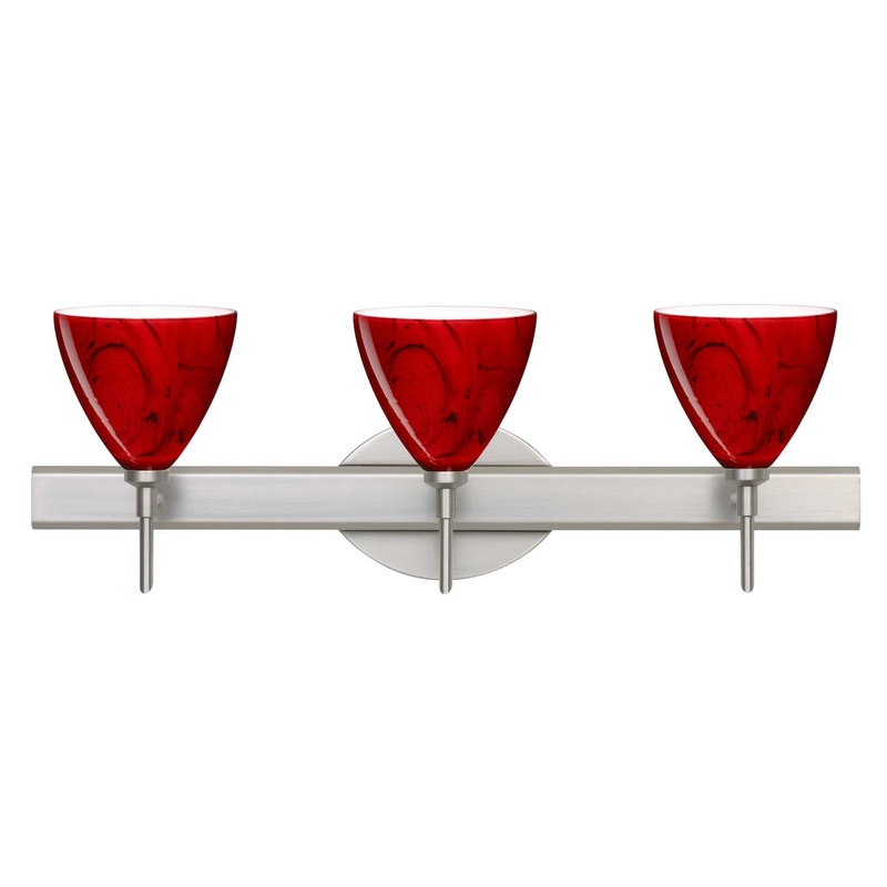 Besa 3SW-1779MA-SN Mia Three Light Wall Sconce Satin Nickel