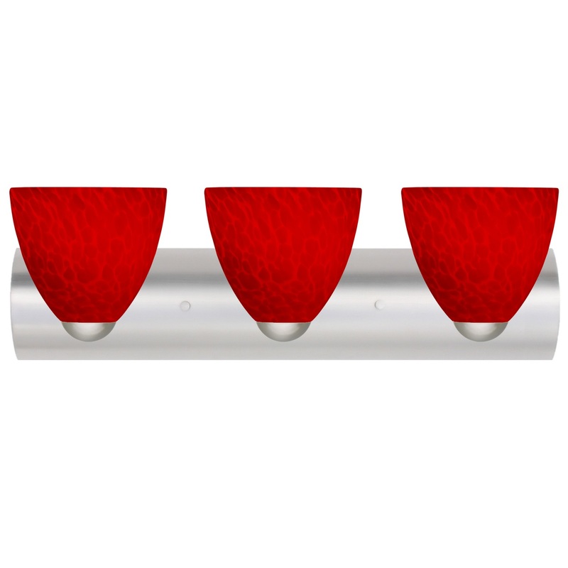 Besa 3WZ-7572RC-SN Besa Sasha Vanity Three Light Vanity Satin Nickel