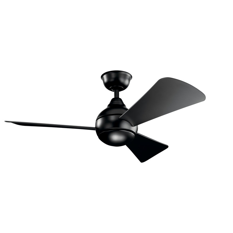 Kichler 330151SBK 44″ Ceiling Fan, Satin Black