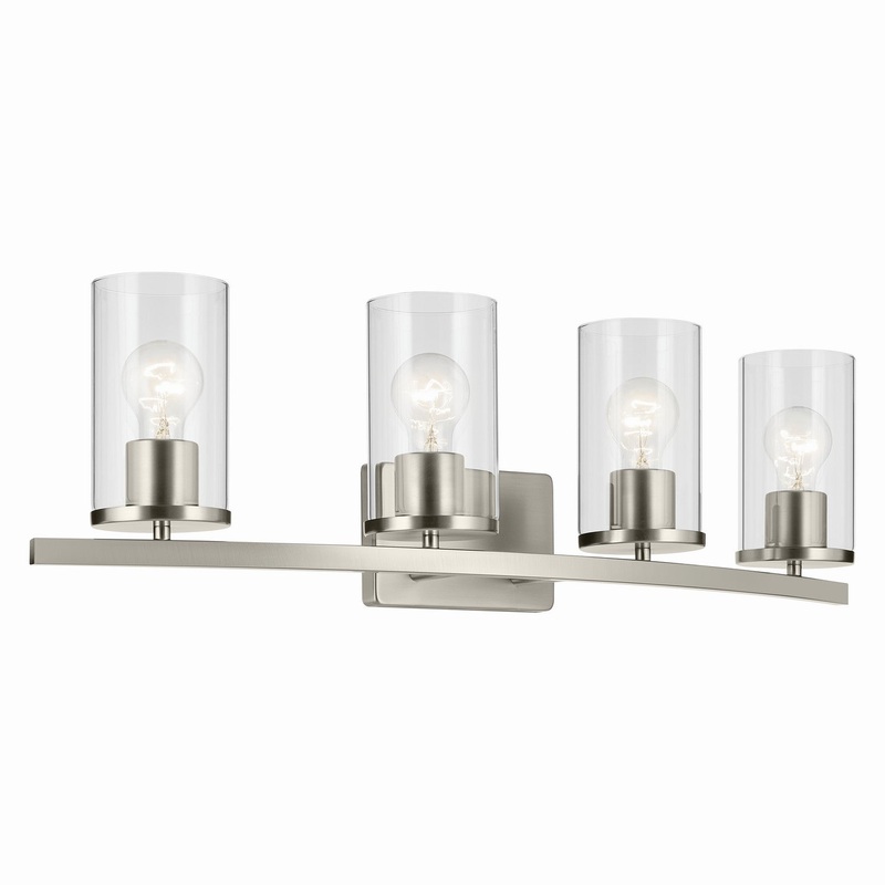 Kichler 45498NICLR Four Light Bath, Brushed Nickel
