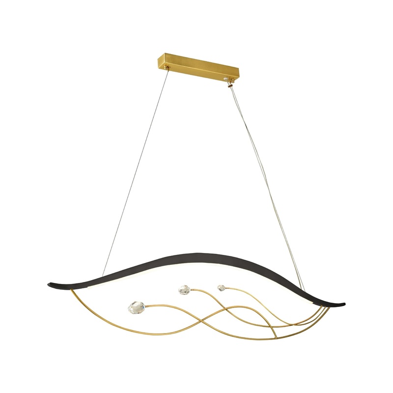 LED Pendant Black and Gold