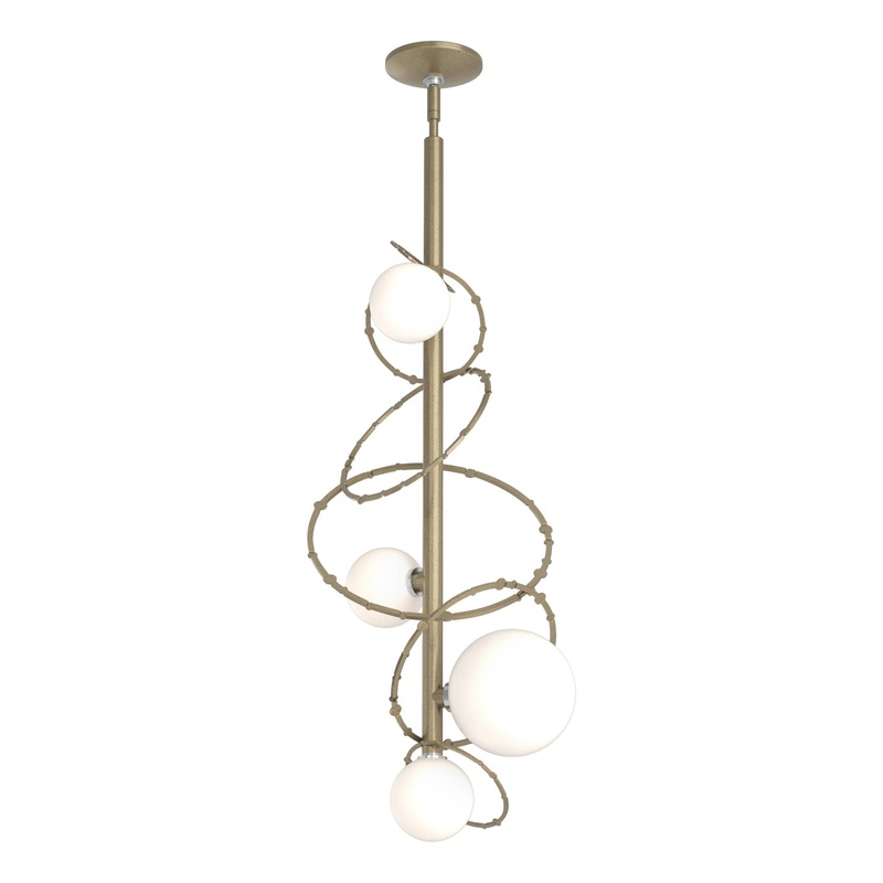 Olympus Vertical Pendant Soft Gold