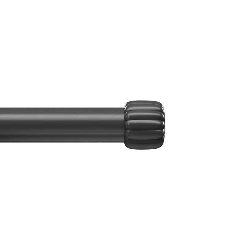 1″ Cleo Curtain Rod Matte Black