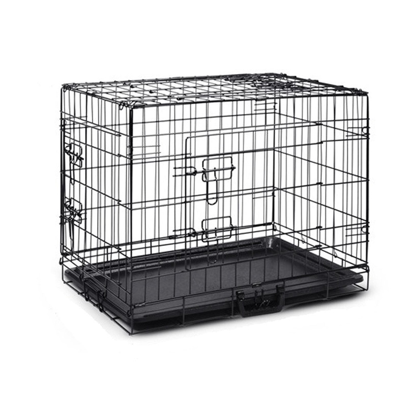 42″ Portable Pet Dog Cage Collapsible Metal Crate Kennel
