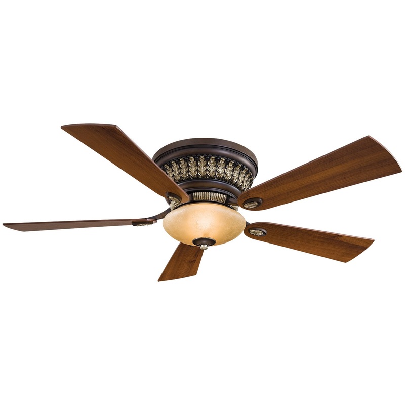 5-blade Calais 52″ Ceiling Fan by Minka Aire (Dry Rated) Belcaro Walnut/Dark Walnut