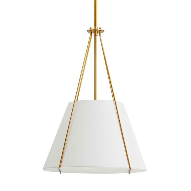 Arteriors 49693 Heloise One Light Pendant Antique Brass