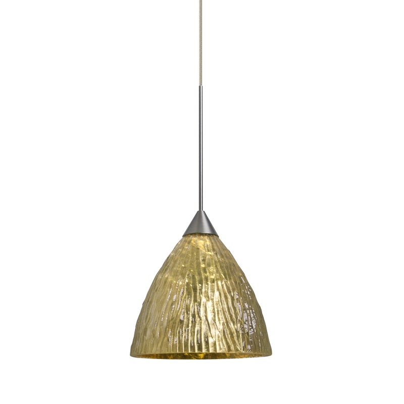 Besa X-EVEGS-SN Eve One Light Pendant Satin Nickel