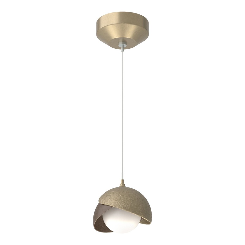 Brooklyn Double Shade Low Voltage Mini Pendant Soft Gold Bronze