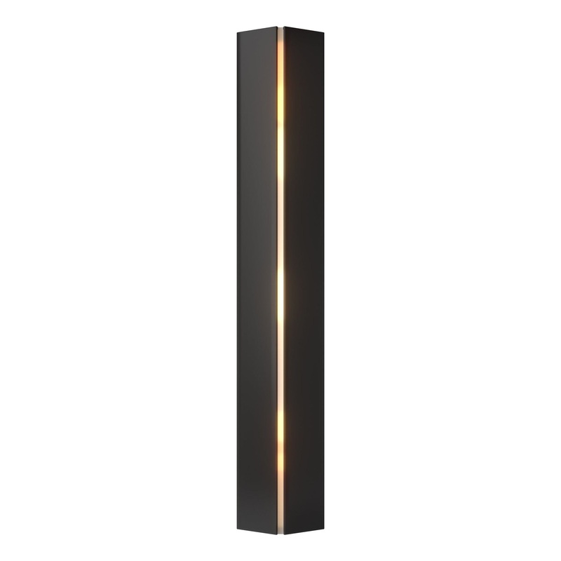 Gallery Small Sconce Black Ivory Art Glass (CC)