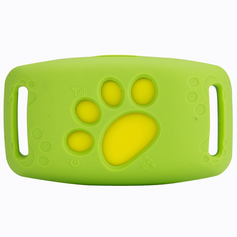 Green Real-Time Pet GPS Tracker Locator – Magnetic Charging, Multi-Mode Positioning for Dogs & Cats