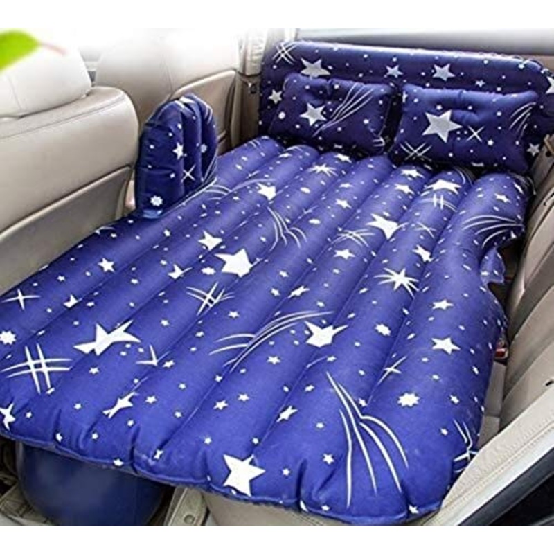 HongLianRiven Lettino da Viaggio Letto Gonfiabile Air Car Bed Auto Universale Comfort di Viaggio Cuscino del Sedile Bambino Materassino Cuscino d’Aria con Air Pump, Campeggio Esterno Viaggio Pad 5-19