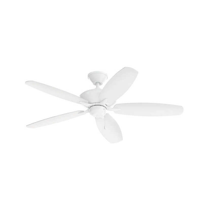 Kichler 330165MWH 52″ Ceiling Fan, Matte White