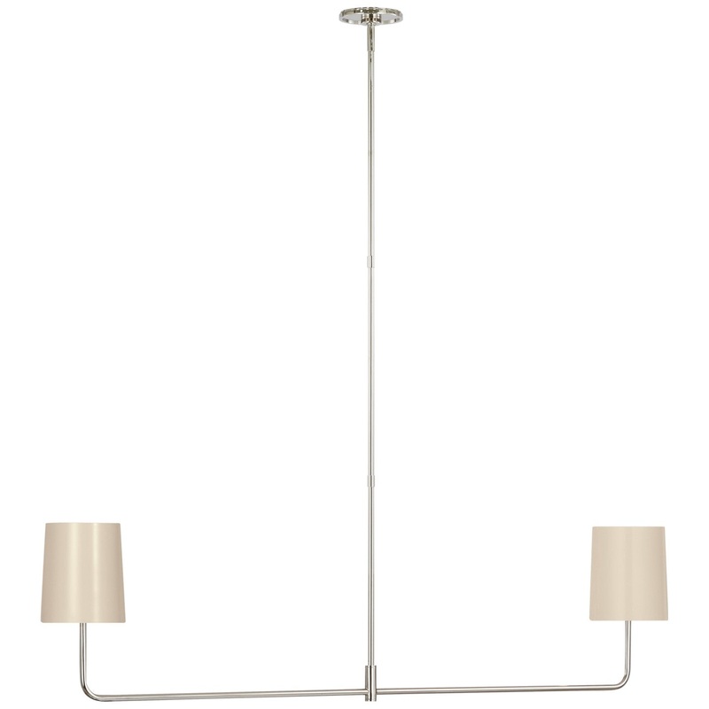 LED Chandelier from the Go Lightly Collection in Polished Nickel Finish by Visual Comfort Signature