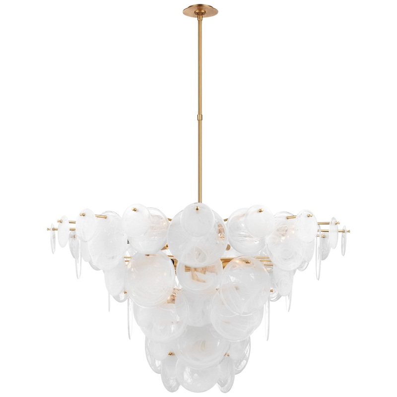 LED Chandelier from the Loire Collection in Gild Finish by Visual Comfort Signature