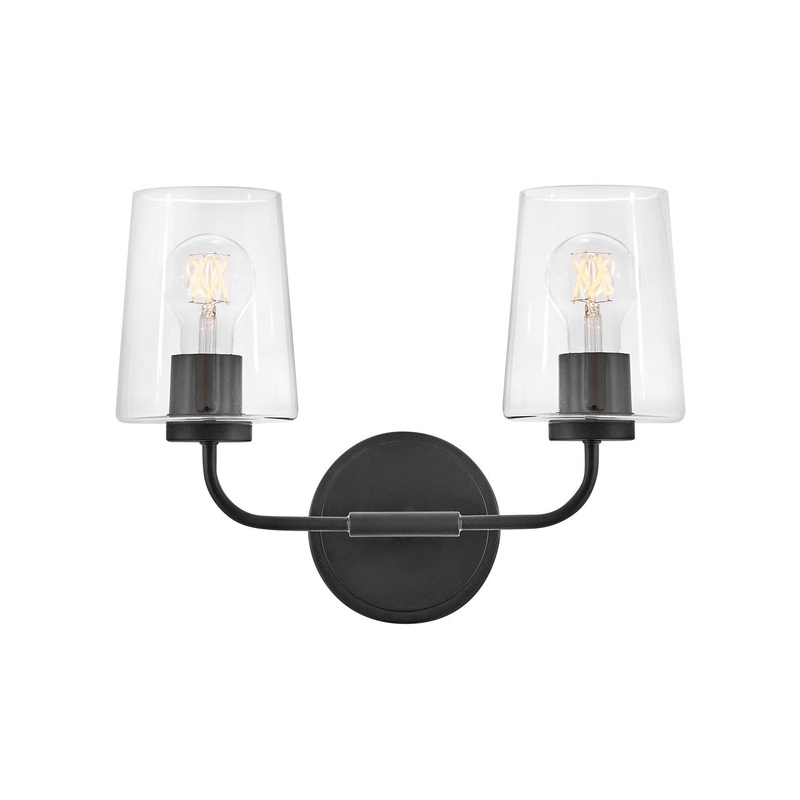 LED Vanity from the Kline Collection in Black Finish by Lark