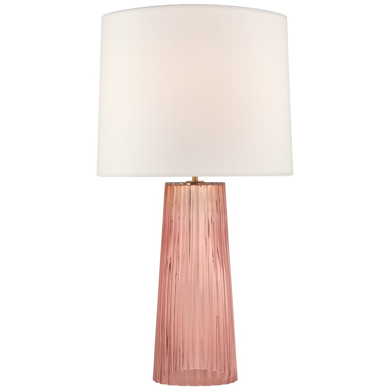 One Light Table Lamp from the Danube Collection in Rosewater Finish by Visual Comfort Signature