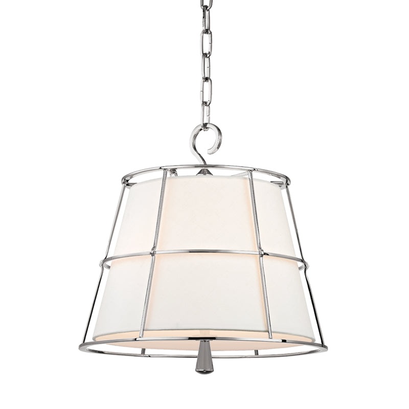 Two Light Pendant from the Savona Collection in Polished Nickel Finish by Hudson Valley