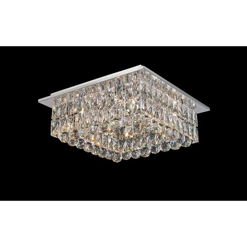 Avant-Garde 8-Light Flush Mount Chrome
