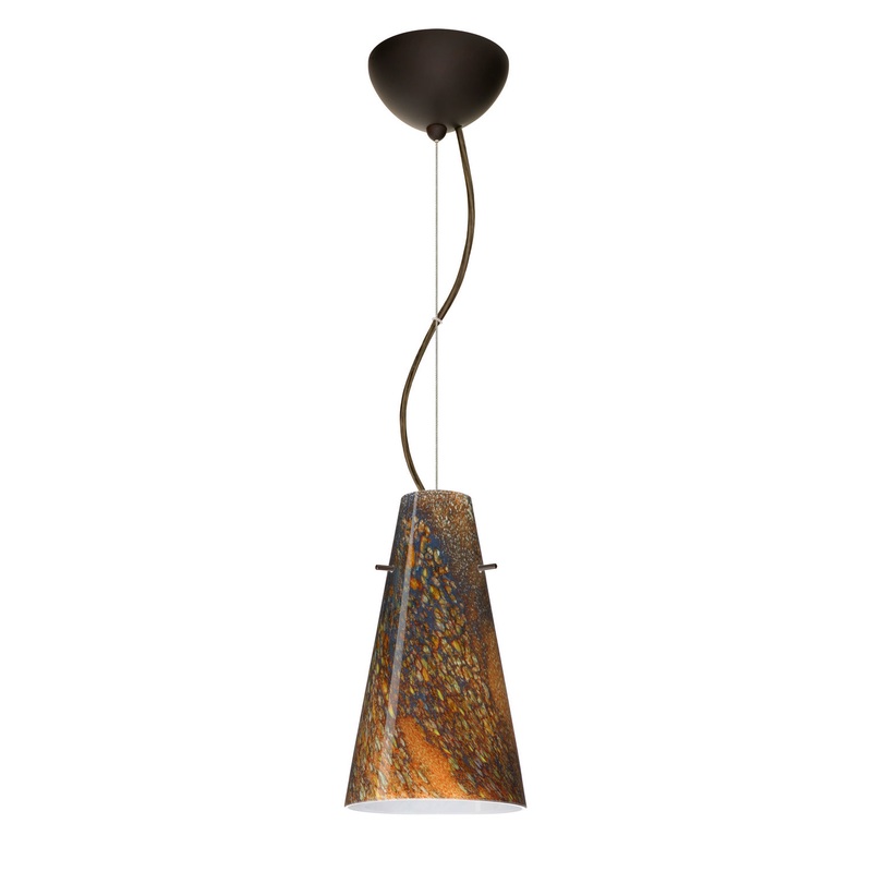 Besa 1KX-4124CE-LED-BR Cierro One Light Pendant Bronze (Discontinued)