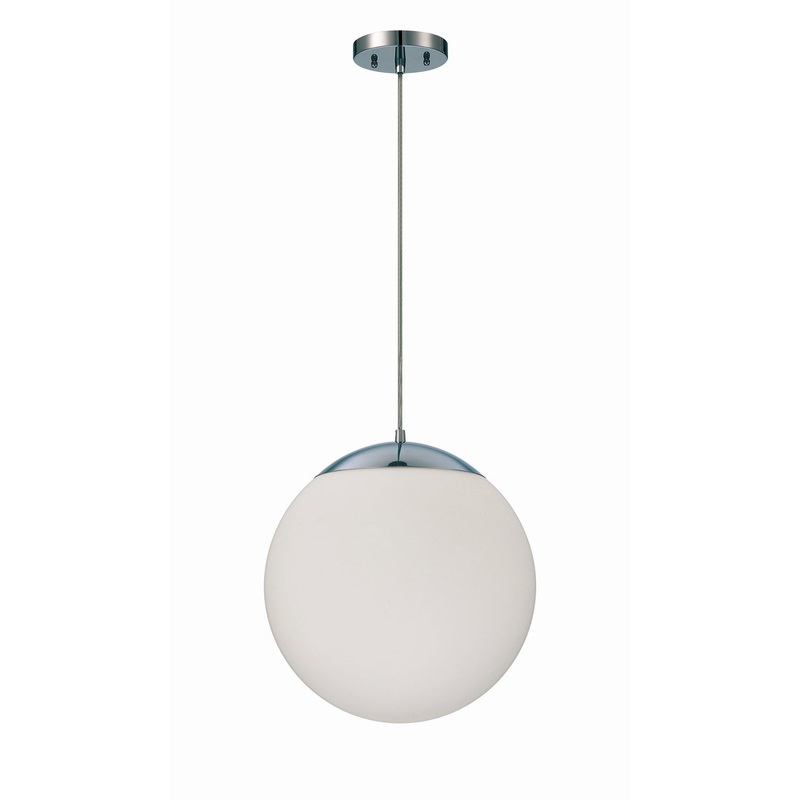 Craftmade 56893-CH-WG Gaze One Light Pendant Chrome
