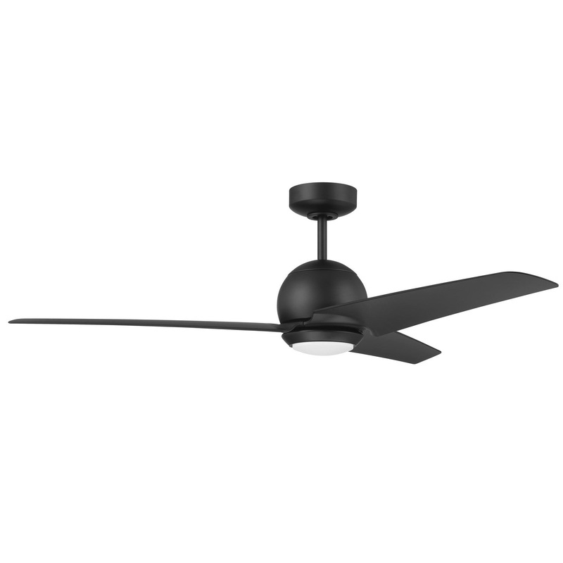 Craftmade NTE52FB3 Nate 52″Ceiling Fan Flat Black