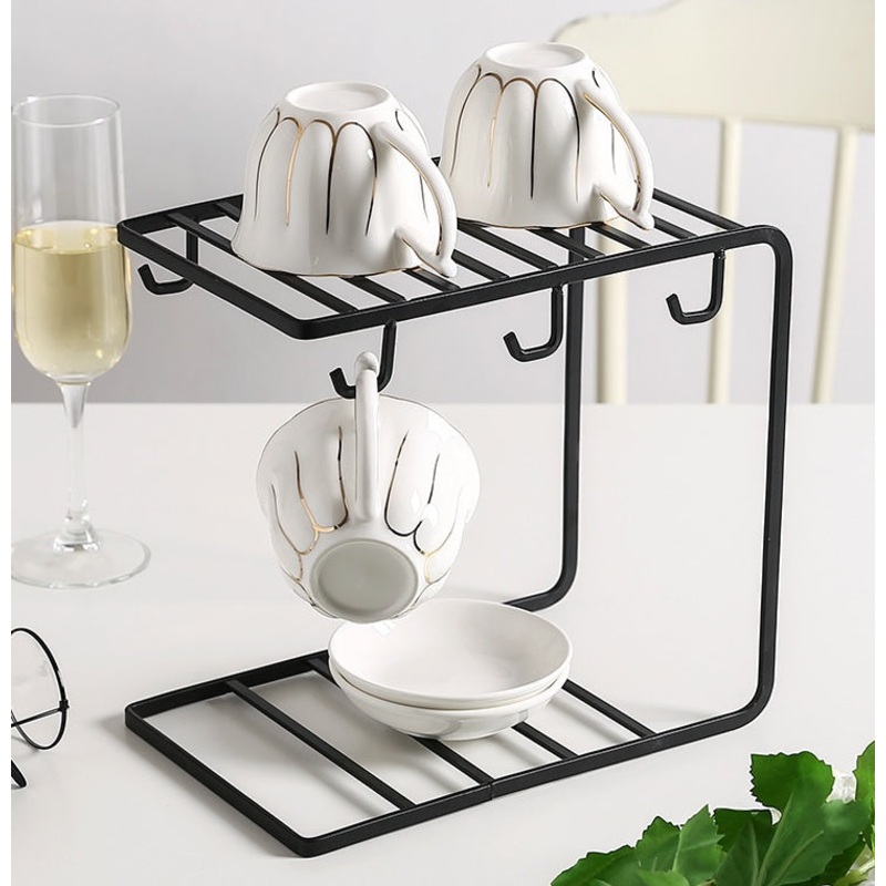 Cup Mug Holder Plate Rack Stand