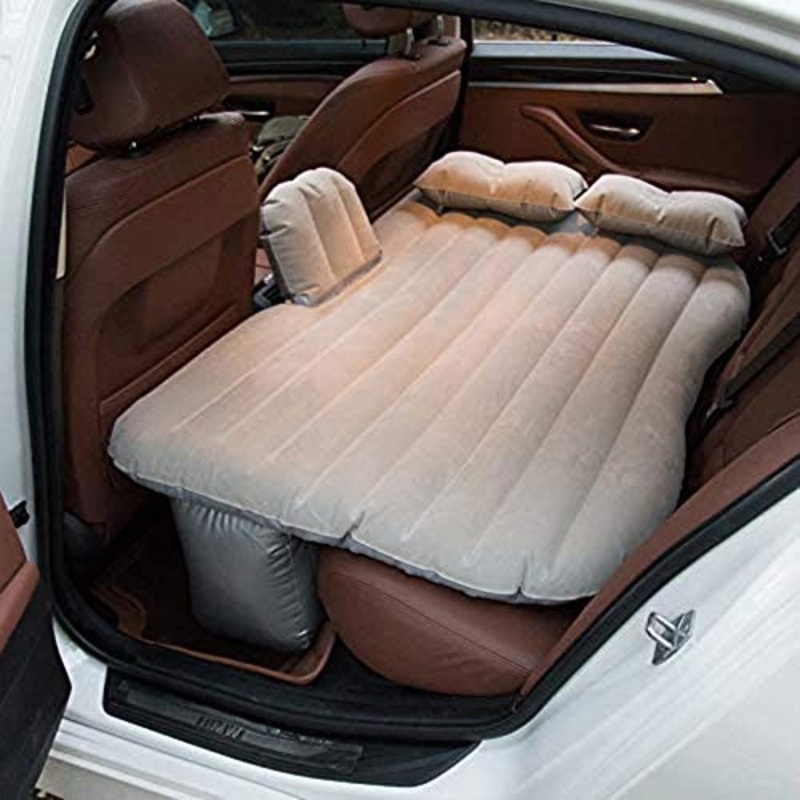 HongLianRiven Lettino da Viaggio Auto Gonfiabile Letto Car Bed Esterni PVC Floccaggio Materasso Auto Supplies Letto Gonfiabile 5-12 (Color : Pink)
