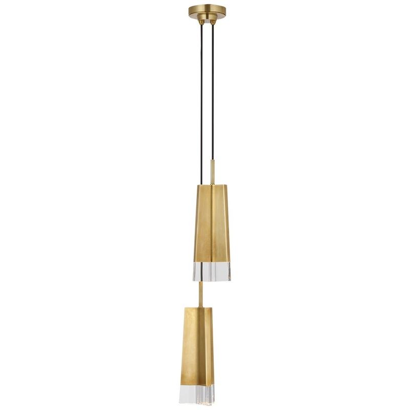 LED Pendant from the Matcha Collection in Hand-Rubbed Antique Brass Finish by Visual Comfort Signature