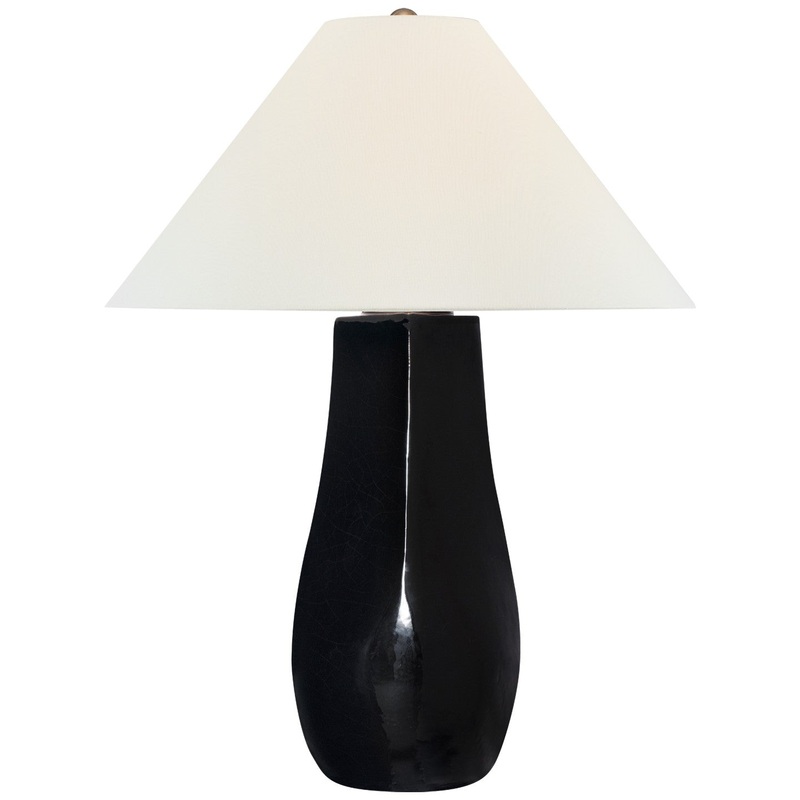 LED Table Lamp from the Cabazon Collection in Raven Black Finish by Visual Comfort Signature