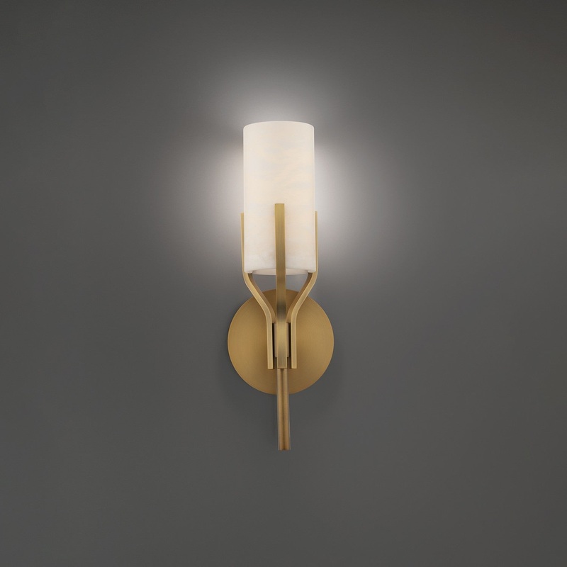 LED Wall Sconce from the Firenze Collection in Aged Brass Finish by Modern Forms
